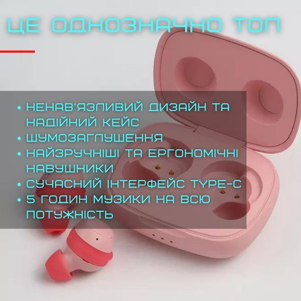 Бездротові Bluetooth Навушники Вкладиші TWS Вакуумні з Вбудованим Чіпом Bluetrum і Стерео Ефектом Звуку T20 фото