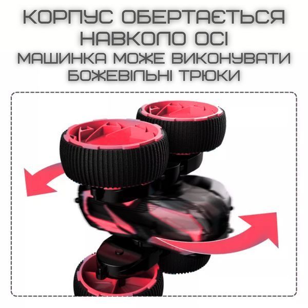 Швидкісна Машинка Перевертень на Радіокеруванні з LED-підсвіткою і Корпусом Трюкова Машинка на MKB Fancy Flip фото
