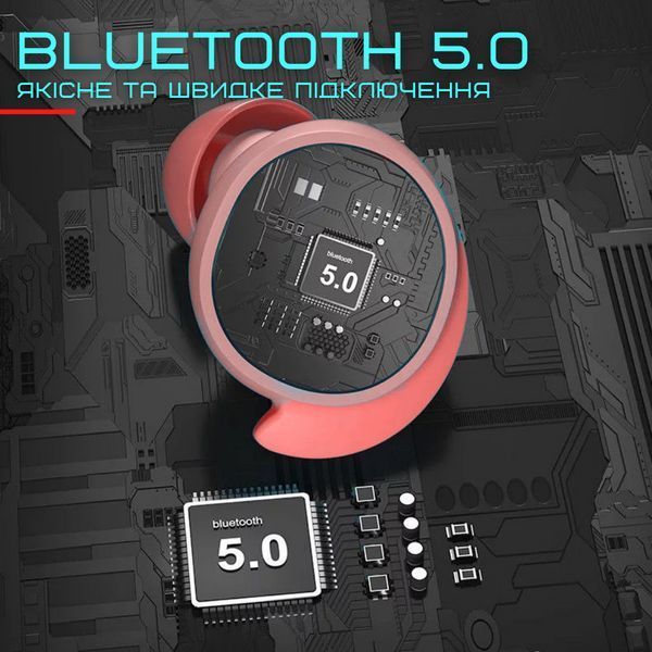Бездротові Bluetooth Навушники Вкладиші TWS Вакуумні з Вбудованим Чіпом Bluetrum і Стерео Ефектом Звуку T20 фото