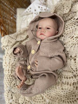 Силіконова Колекційна Лялька Реборн Reborn Дівчинка Сіма (Вінілова Лялька) Висота 50 см Reborn Doll фото