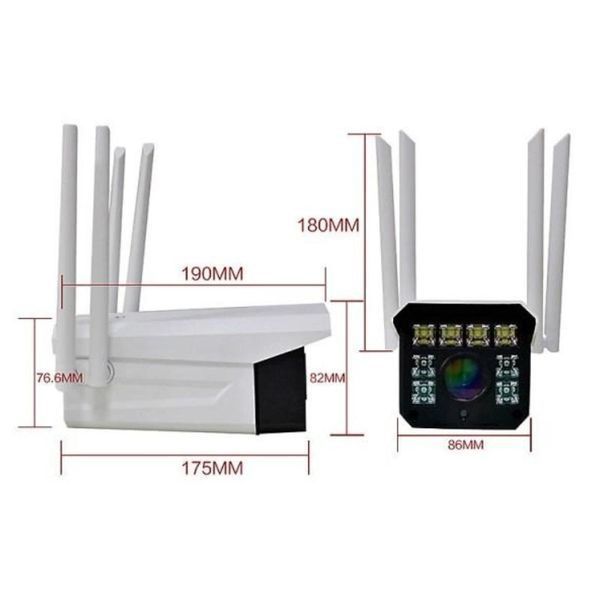 Беспроводная Wifi камера видеонаблюдения V380-K8 уличная IP камера 2 Mp наружного видеонаблюдения для дома jar-V380-K8 фото