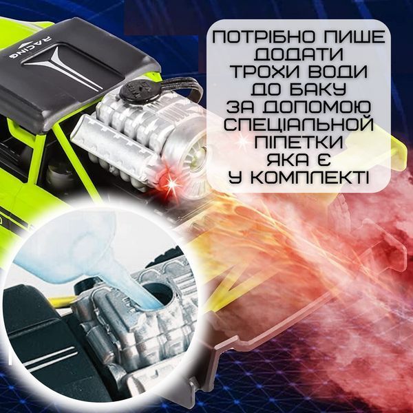 Швидкісна Машинка на Пульт Керуванні Перегонова з LED-підсвіткою й парою на Акумуляторі STORM Зелена Швидкісна Машинка Зелена фото