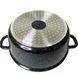 Набор кастрюль Higher Kitchen HK-301 Набор посуды с гранитным антипригарным покрытием Черные 8 предметов HK-301 фото 3
