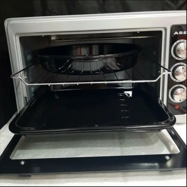 Електродуховка Asel 40 л Духовка настільна 1300Вт Електрична духовка сіра Електро духовка Асель Туреччина Електро духовки ASEL Електродуховки якісні 122 фото