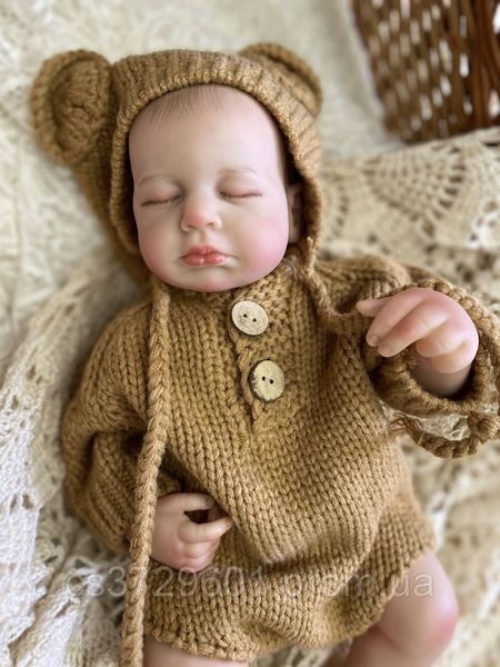 Силиконовая Коллекционная Кукла Реборн Reborn Мальчик Тед Полностью Анатомическая (Виниловая Кукла) Высота 50 см Reborn Doll фото