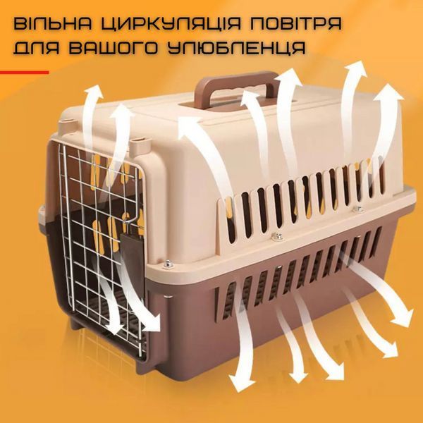 Переноска Контейнер Для Собак и Кошек с Металлическими Креплениями + Замок по Стандартам IATA Для Перевозки и HKX-001 фото