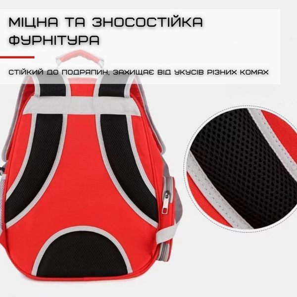 Рюкзак Переноска Для Коти з Прозорими Стінками Сумка Рюкзак Для Животних до 7 кг Червона ZM-R1 фото