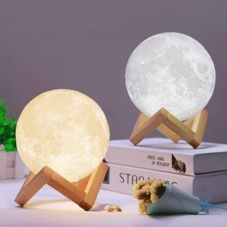 Лампа Луна 3D Moon Lamp, Настольный детский ночник луна Magic, 3D ночник светильник от сети 57721 фото