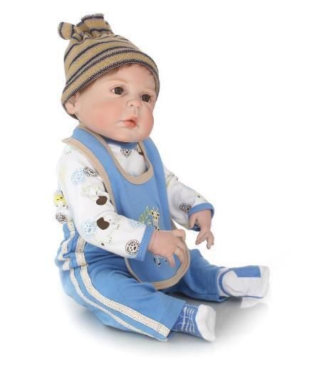 Силіконова Колекційна Лялька Реборн Reborn Хлопчик Льова ( Вінілова Лялька ) Висота 57 см Rerorn Doll фото