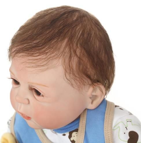 Силіконова Колекційна Лялька Реборн Reborn Хлопчик Льова ( Вінілова Лялька ) Висота 57 см Rerorn Doll фото