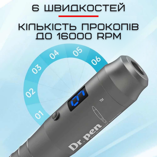 Набор дермапен Dr. Pen M8-W + 50 картриджей для фракционной мезотерапии и микронидлинга M8W5011H фото