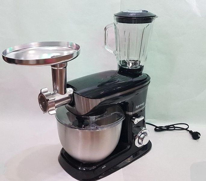 Мощный Кухонный комбайн 4в1 Rainberg RB 8080 Миксер Мясорубка Блендер Планетарный Тестомес Кухонная машина Рейнберг Комбайн для кухни rainberg 8080 RB-8080 фото