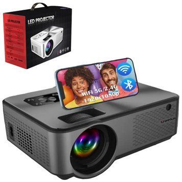 Домашній Проектор Cheerlux C9 Pro WIFI 3200Lm з Динаміком +Bluetooth 5.0 1920*1080P Full HD Проєктор для дому Проектор для фільмів C9 Pro WIFI фото