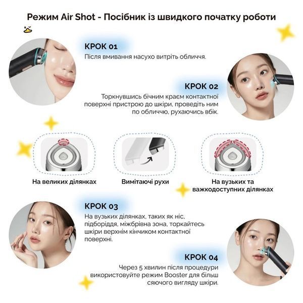Medicube AGE-R Booster Pro Масажер Мікрострумовий для Обличчя Пристрій для Домашнього Догляду за Шкірою 6 в 1 Booster Pro фото