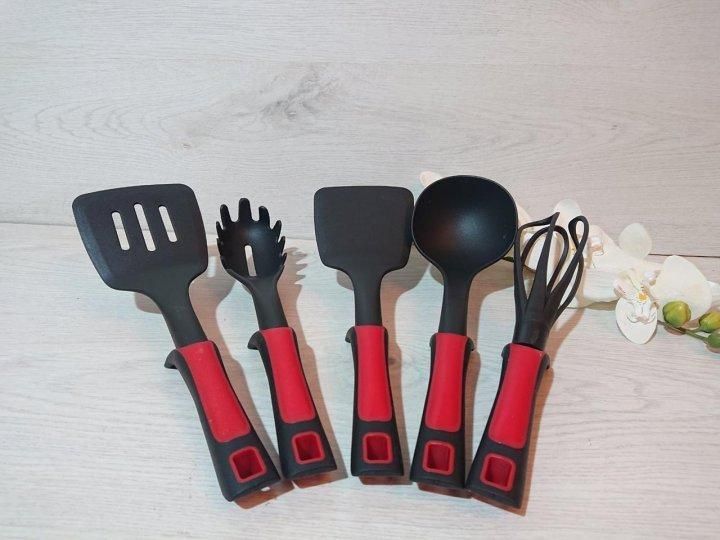 Набір посуду кований Top Kitchen (TK00019) з мармуровим покриттям на 16 предметів Чорний TK00019 фото