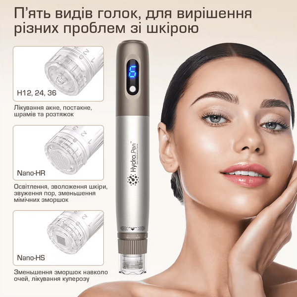 Набір дермапен Hydra Pen H3 + 20 картриджів для фракційної мезотерапії та мікронідлінгу H32012H фото