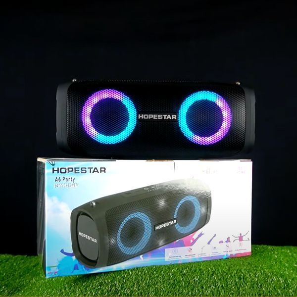 Портативна bluetooth колонка Hopestar a6 party Блютуз колонка хопстар led Бездротова hopestar 89 фото