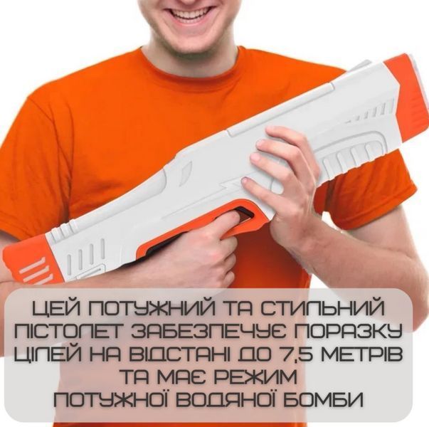 Найпотужніший Водний Бластер Електричний Zone Бластер Водяний на акумуляторі з LED Екраном Автоматичний з Насосом SPYRA Водяний Бластер фото