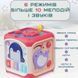 Детский Развивающий Игровой Центр Музыкальный Бизикуб Сортер с Пианино Для Самых Маленьких Розовый Bizi1 фото 3