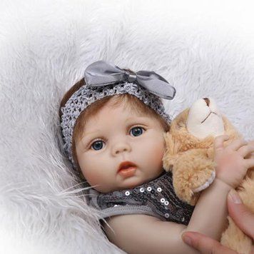 Силіконова Колекційна Лялька Реборн Reborn Дівчинка Емма ( Вінілова Лялька ) Висота 57 См Reborn Doll фото