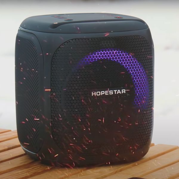 Блютуз колонка с подсветкой Hopestar Party 100 Беспроводная оригинальная колонка хопстар с микрофоном громкая 90 фото