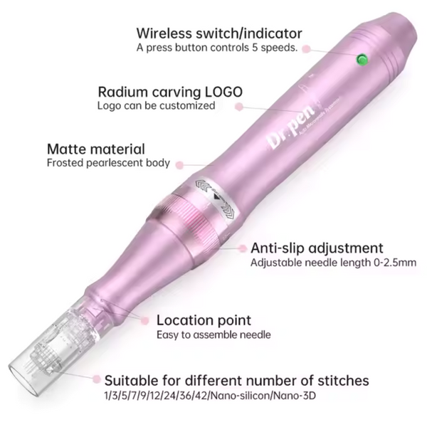 Набір дермапен Dr. Pen M7-C + 20 картриджів для фракційної мезотерапії та мікронідлінгу M7C2012H фото