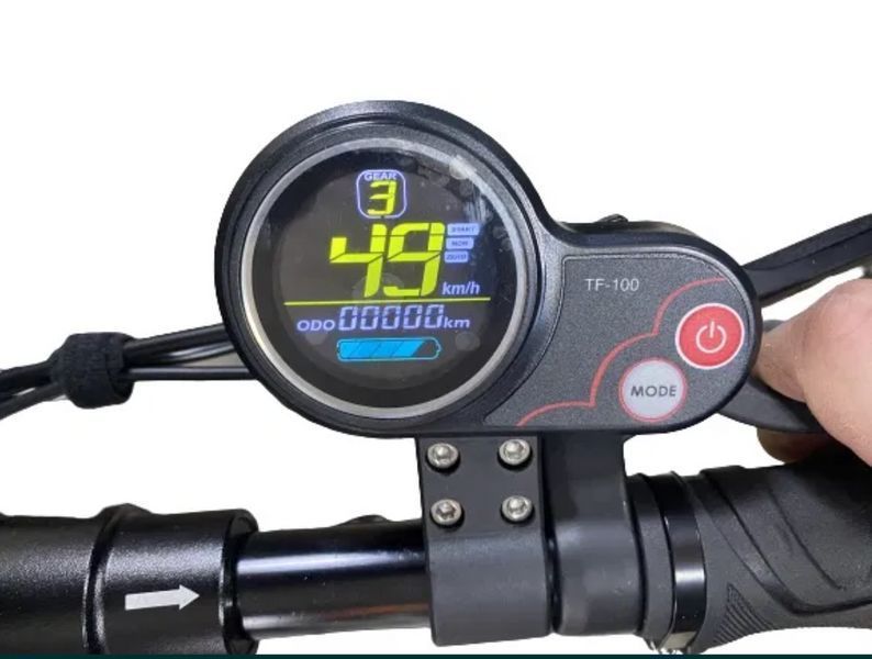 Електросамокат Crosser T4 10" 1000Вт, 12.5 Ач 48В круглий спідометр Складний електричний самокат 021П фото