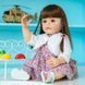 Силиконовая Коллекционная Кукла Реборн Reborn Девочка Власта Полностью Анатомическая ( Виниловая Кукла ) Высота 55 см Реборн Дівчинка Власта фото 3