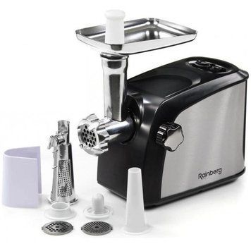 Мясорубка Rainberg RB-673 A 3000W электрическая с реверсом , с насадками для ковбаси та кеббе мощная соковы RB-673 A фото