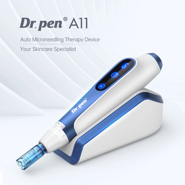 Дермапен Dr.Pen A11 Безпровідний дермаштамп з посиленим акумулятором і магнітною підставкою з функцією паузи + 2 насадкі A11 фото