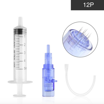 Картриджі Aqua DermaPen Pro з подачею рідини голки для фракційної мезотерапії та мікронідлінгу microneedling needles 8000 фото
