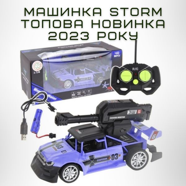 Гоночная Машинка Скоростная на Пульте Управления с Шариками Орбиз и LED Подсветкой на Аккумуляторе Синяя Гоночна Машинка Орбіз фото
