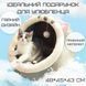 Будиночок Юрта Лежанка Велика Кішка Глибокий М'який Лежак із Внутрішньою подушечкою Сірий 48*45*43 см ZM48-43 фото 5