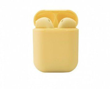 Бездротові Навушники Bluetooth З вбудованим чіпом JL D8 Inpods 12 Жовті Inpods 12 фото