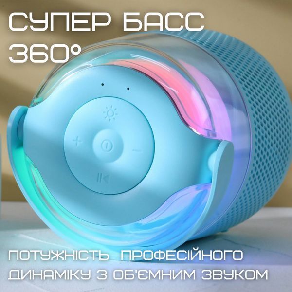 Беспроводная Мини Караоке Система Переносная Портативная Bluetooth Колонка + Функция Смены Голоса + LED У1 фото