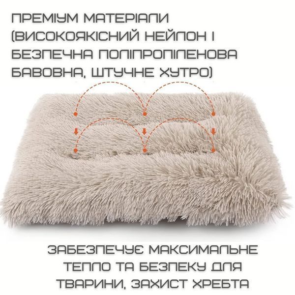 Велика Лежанка Для великих Собак М'який Теплий Лежак Ліжко Ліжати Для домашніх Животних 110*75 см ZML-110 фото