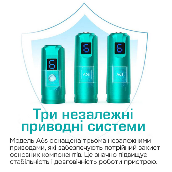 Набор дермапен Dr. Pen A6S + 40 картриджей для фракционной мезотерапии и микронидлинга A6S4011H фото