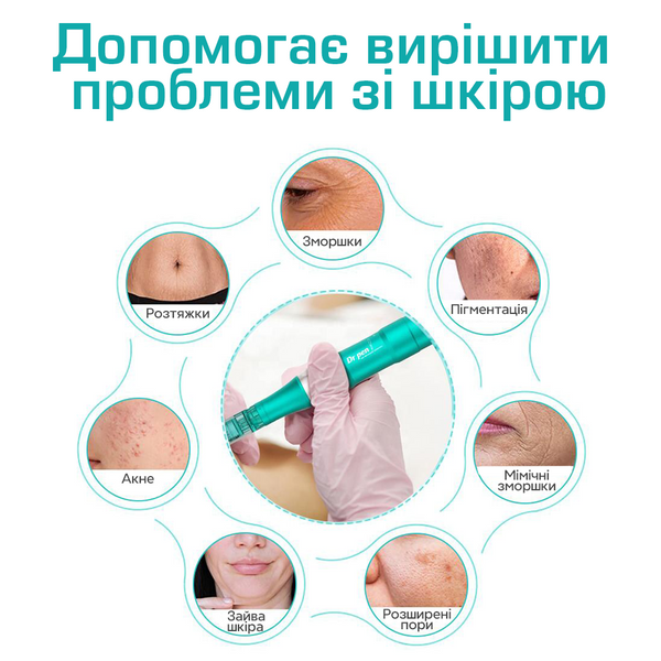 Набор дермапен Dr. Pen A6S + 40 картриджей для фракционной мезотерапии и микронидлинга A6S4011H фото