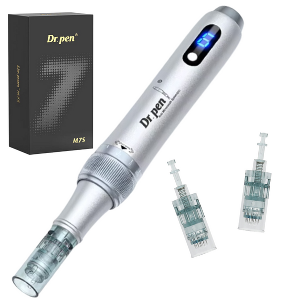 Набор дермапен Dr. Pen M7S Серый + 20 картриджей для фракционной мезотерапии и микронидлинга M7SG2011H фото