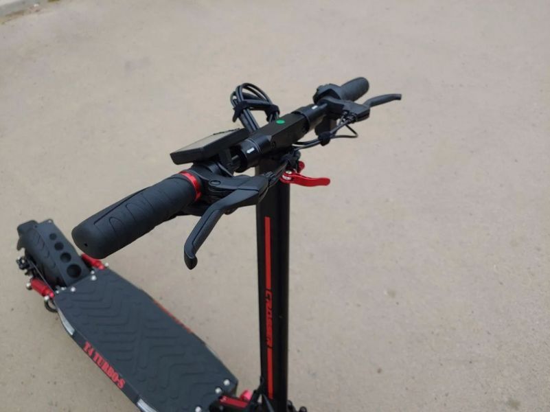 Потужний електросамокат із сидінням Crosser T4 Turbo 1500W 15Ah 60V Складний електричний самокат Кроссер 048П фото