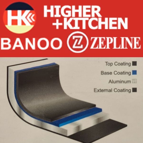 Хороший Набор Кастрюль Higher Kitchen HK-315 Коричневые Кастрюли Набор с Гранитным Антипригарным Покрытием HK-315 фото