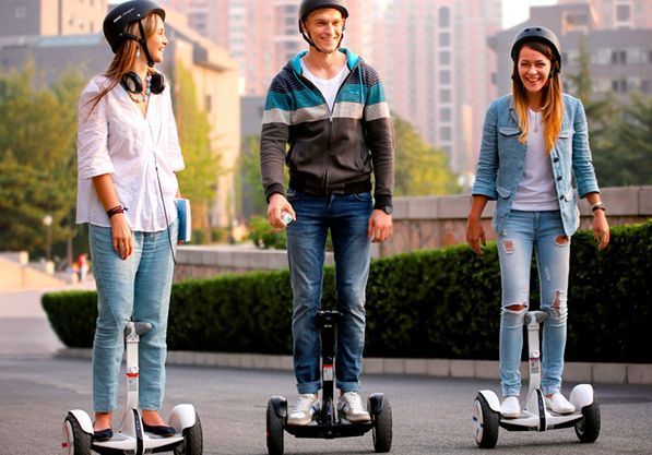 Гіроскутер з ручкою Міні Сигвей Xiaomi Ninebot Mini PRO 800 В Неайнбот Міні segway 54V 10,5 "гідрорд Premium Said-547 розов фото