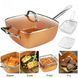 Сковородка-фритюрниця квадратная с крышкой TOP KITCHEN BN-8001 BN8001 фото 2