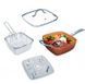 Сковородка-фритюрниця квадратная с крышкой TOP KITCHEN BN-8001 BN8001 фото 10