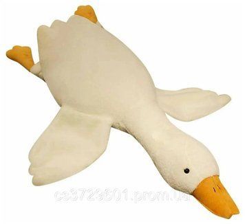 Велика М'яка іграшка Подушка Гусак Обіймуся 130 см goose130 фото