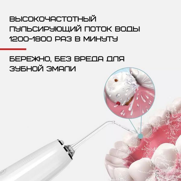 Портативний Іригатор Для порожнини рота 5 Режимів NiceFeel Іригатор для зубів Водонепроникний FC2661 FC2661 фото