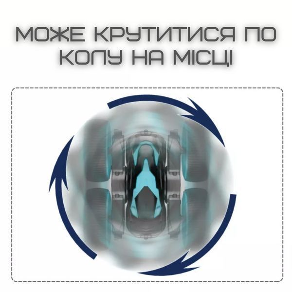 Трюкова Машинка Перевертень Швидкісна з LED-підсвіткою і Корпусом, що обертається, Радіокерована Машинка на MKB Fancy Flip фото
